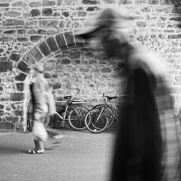 Abstract motion blur of someone moving gracefully